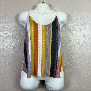 5 for $30 Urban Romantics Women's M Striped Down Spaghetti Strap Camisole Top